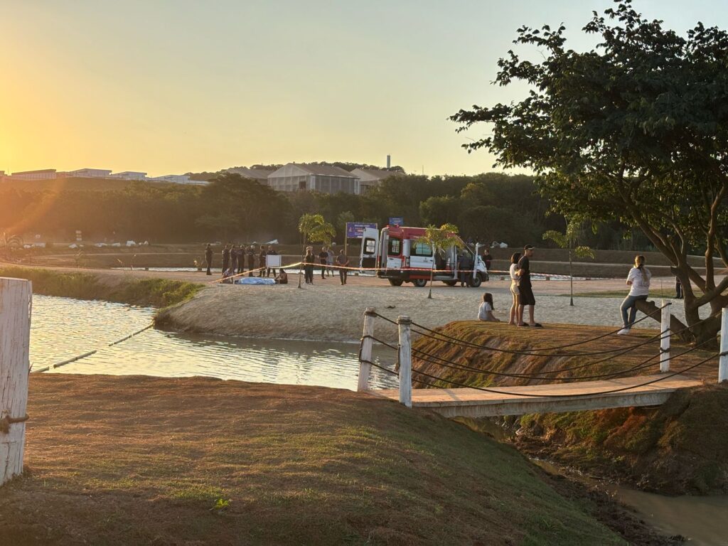 Jovem morre em praia de Sorocaba (Foto: Vinicius Lara)