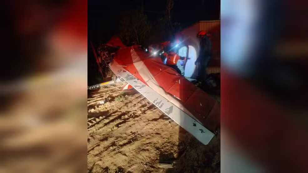 Avião cai em Iperó ( Wellington Neves/Arquivo Pessoal)