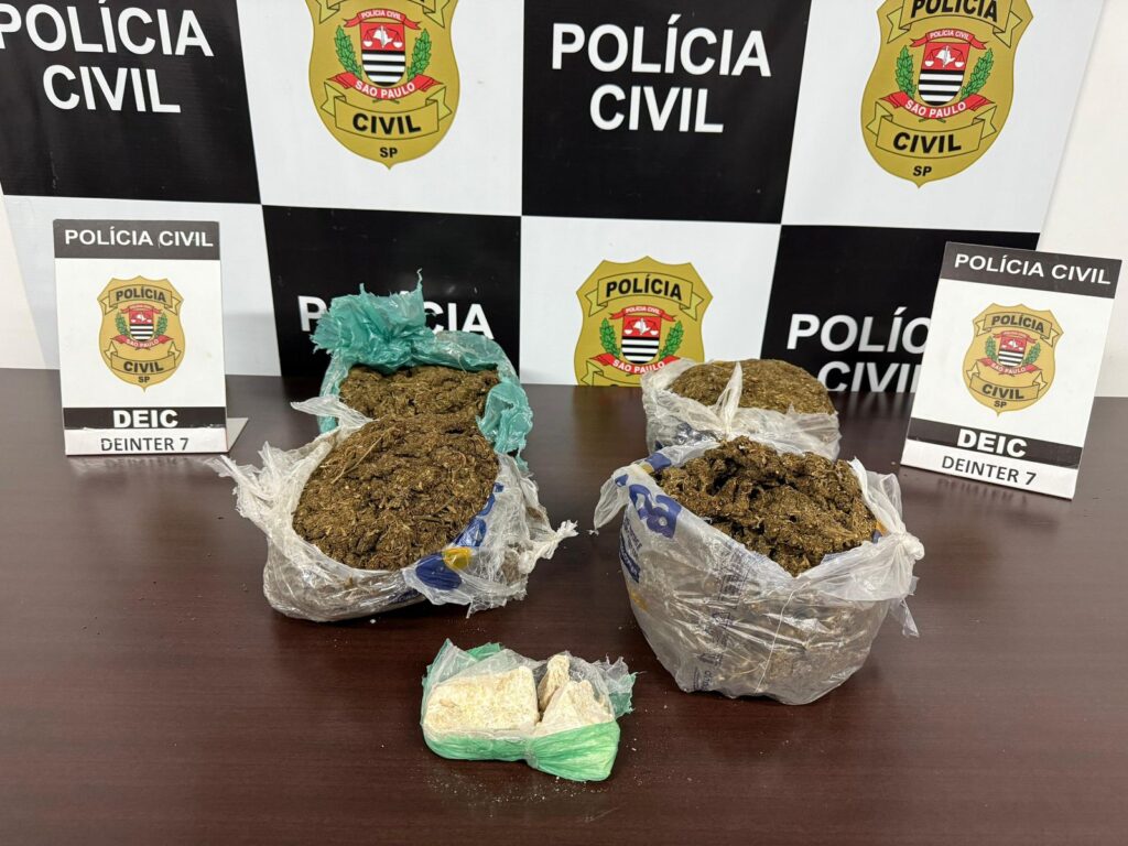 Polícia faz apreensão de drogas em Sorocaba (Divulgação: Polícia Civil)