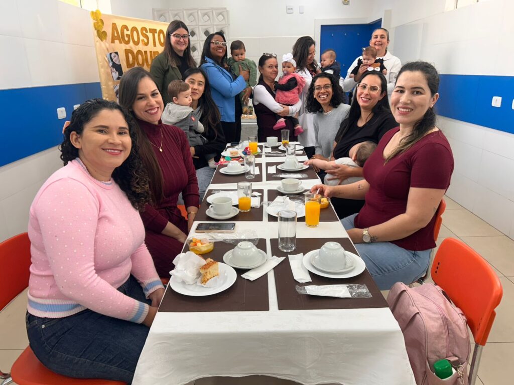 CHS faz um café especial com as doadoras de leite materno (Divulgação/CHS)