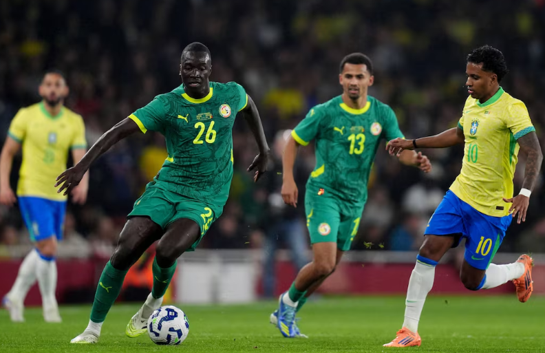 Rodrygo em ação pelo Brasil contra Senegal Foto: John Walton/AP