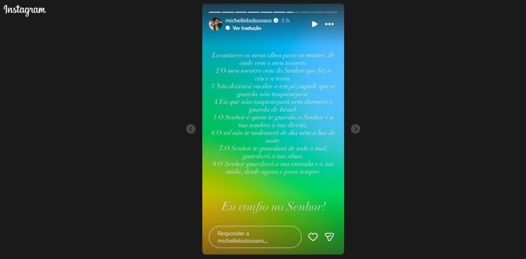 Michelle Bolsonaro denuncia “perseguição exacerbada” após prisão de Jair Bolsonaro