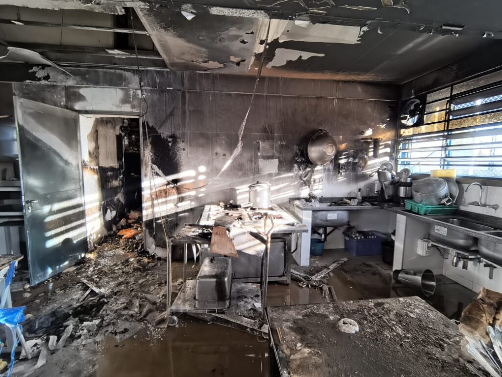 Incêndio em escola estadual de Itapetininga (Divulgação)