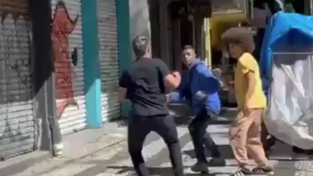 Deputado estadual é visto trocando socos com homem em Curitiba (Reprodução/ Redes Sociais)