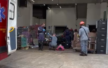 Quatro pessoas ficam gravemente feridas após queda de elevador em hortifruti de Sorocaba (André Fazano/ Cruzeiro FM)