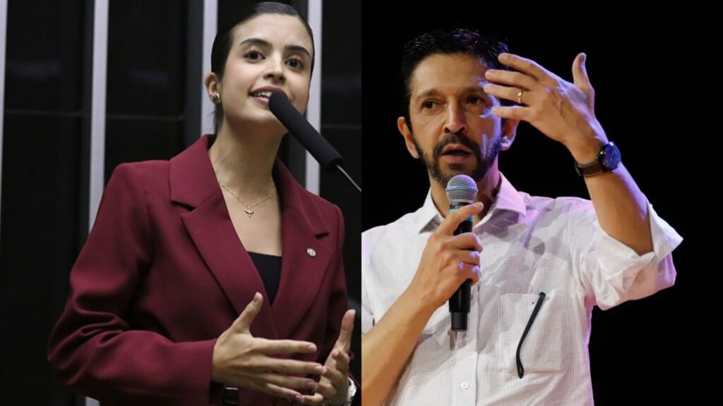 Tabata Amaral e Ricardo Nunes