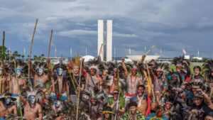 No Dia dos Povos Indígenas, organizações cobram demarcações e proteção (Foto: Rafa Neddermeyer/Agência Brasil)