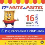 Instituto Maria Claro anuncia a 17ª Noite do Pastel do Nupep