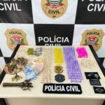 3 homens com grande quantidade de drogas são presos em Araçoiaba da Serra
