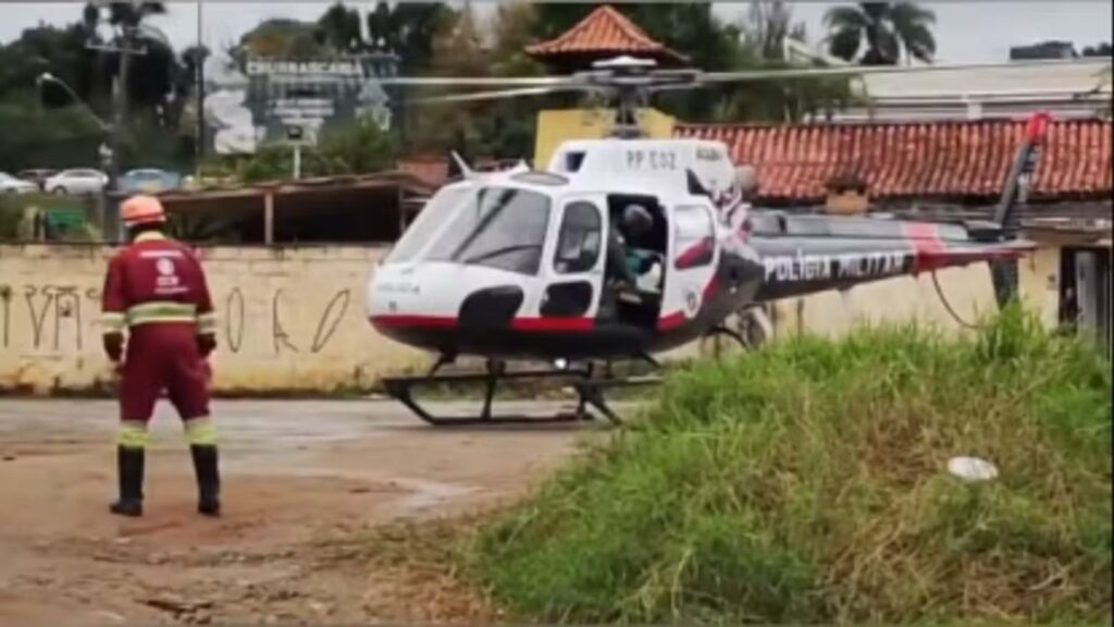 Motociclista fica gravemente ferido e é preciso ser resgato pelo Águia em São Roque (Foto: Reprodução/São Roque Notícias)
