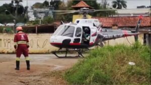 Motociclista fica gravemente ferido e é preciso ser resgato pelo Águia em São Roque (Foto: Reprodução/São Roque Notícias)