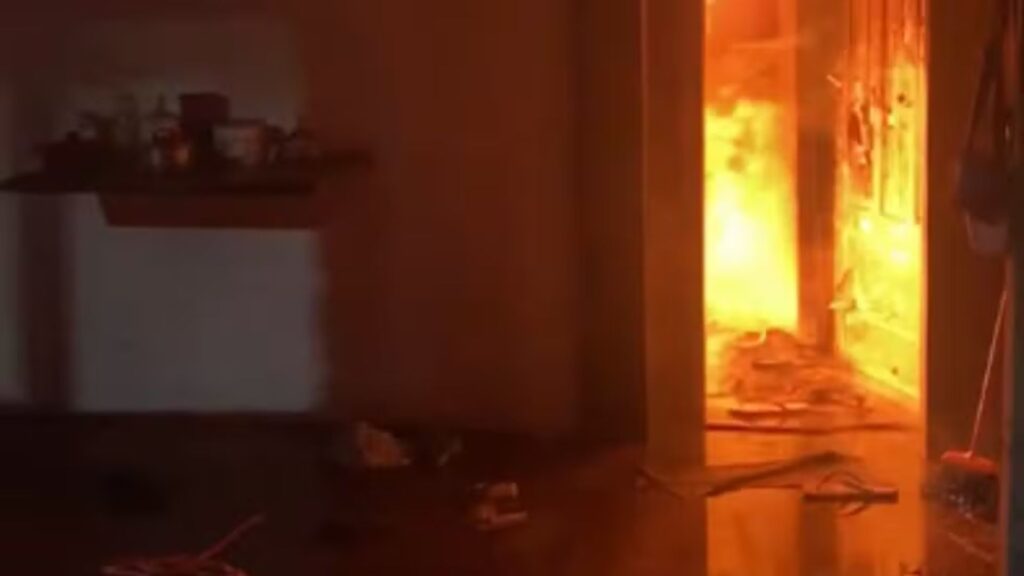 Homem é preso após incendiar casa da ex-companheira em Votorantim (Foto: Reprodução/Redes Sociais)