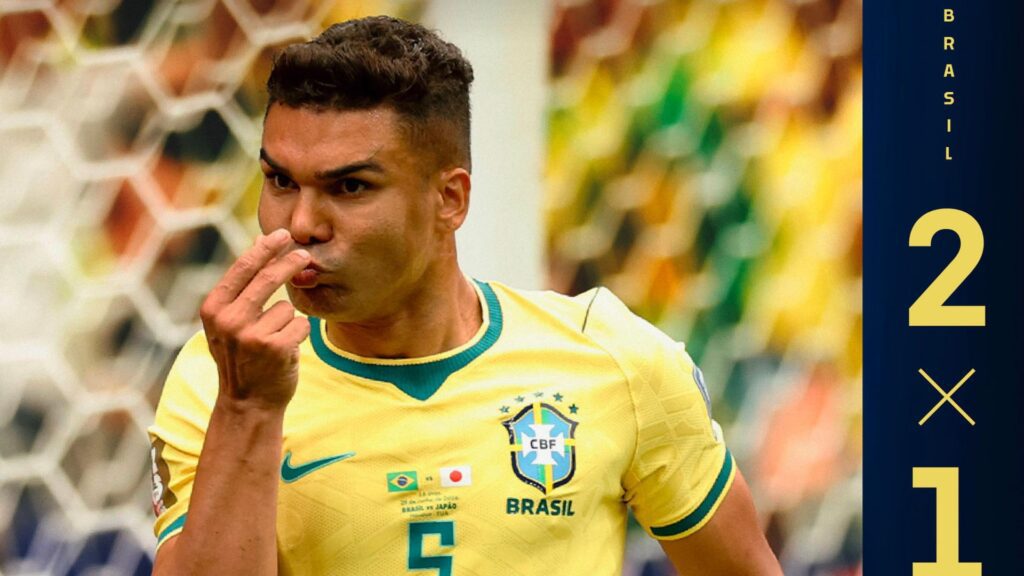 Brasil vira sobre o Japão nos acréscimos e garante vaga nas oitavas da Copa do Mundo (CBF/Divulgação)