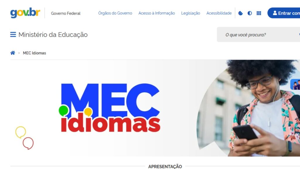 MEC Idiomas: nova plataforma oferta inglês e espanhol gratuitamente